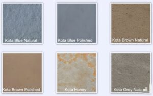 Kota Stone natural floor look in Indian house