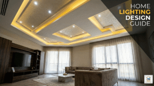 Modern home lighting design with gypsum false ceiling
