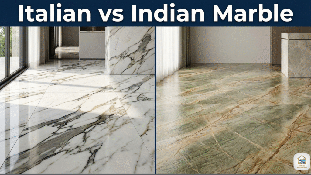 Italian Marble vs Indian Marble comparison image