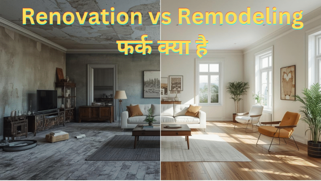 Renovation vs Remodeling Difference