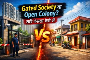 gated society vs open colony comparison India