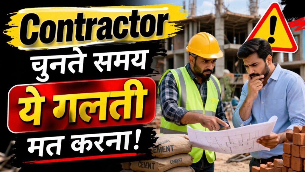 घर बनाते समय contractor चुनने की गलतियाँ